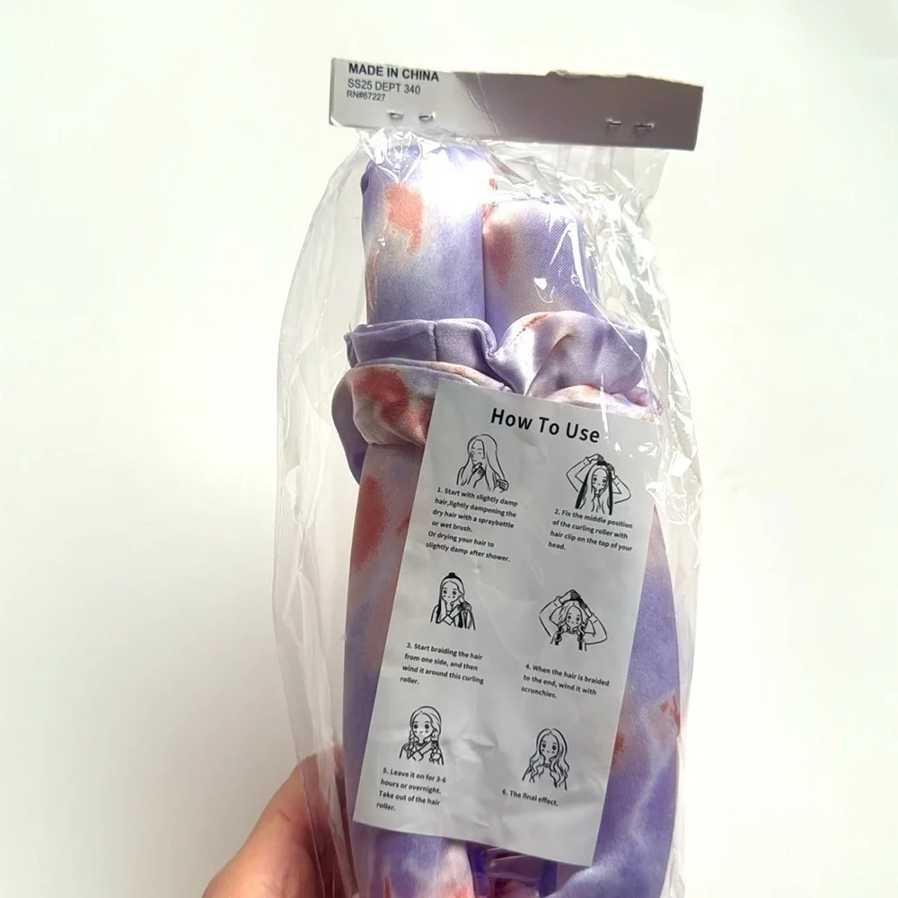 NWT heatless hair curler set